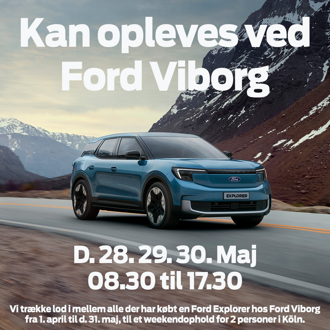 Ford Explorer kommer til Viborg d. 28 Maj 2024